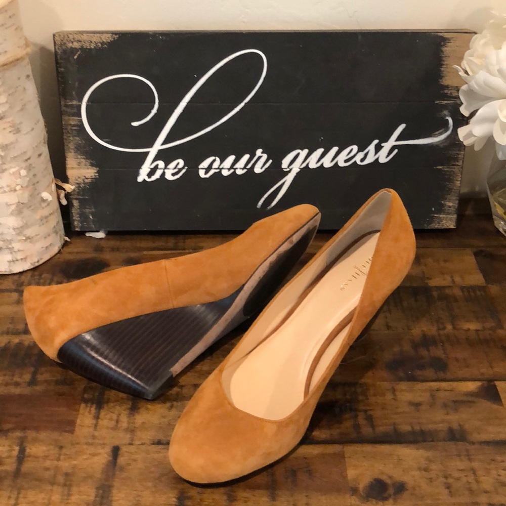 Cole Haan Wedges I’m Burnt Orange sz 9.5B